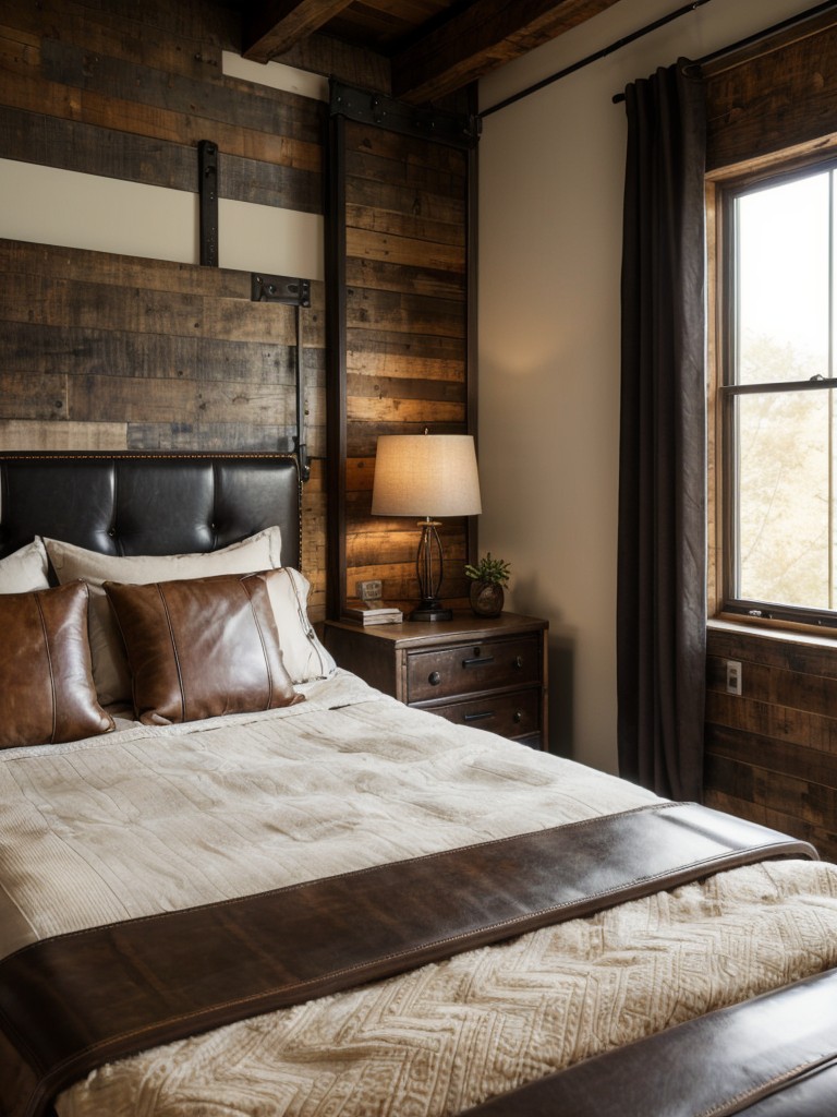 Vintage Leather Accents: Add Warmth to Your Apartment Bedroom