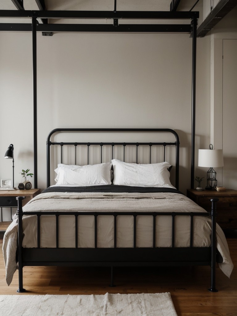 Cozy Industrial Vibes: Stylishly Upgrade Your Bedroom Decor!