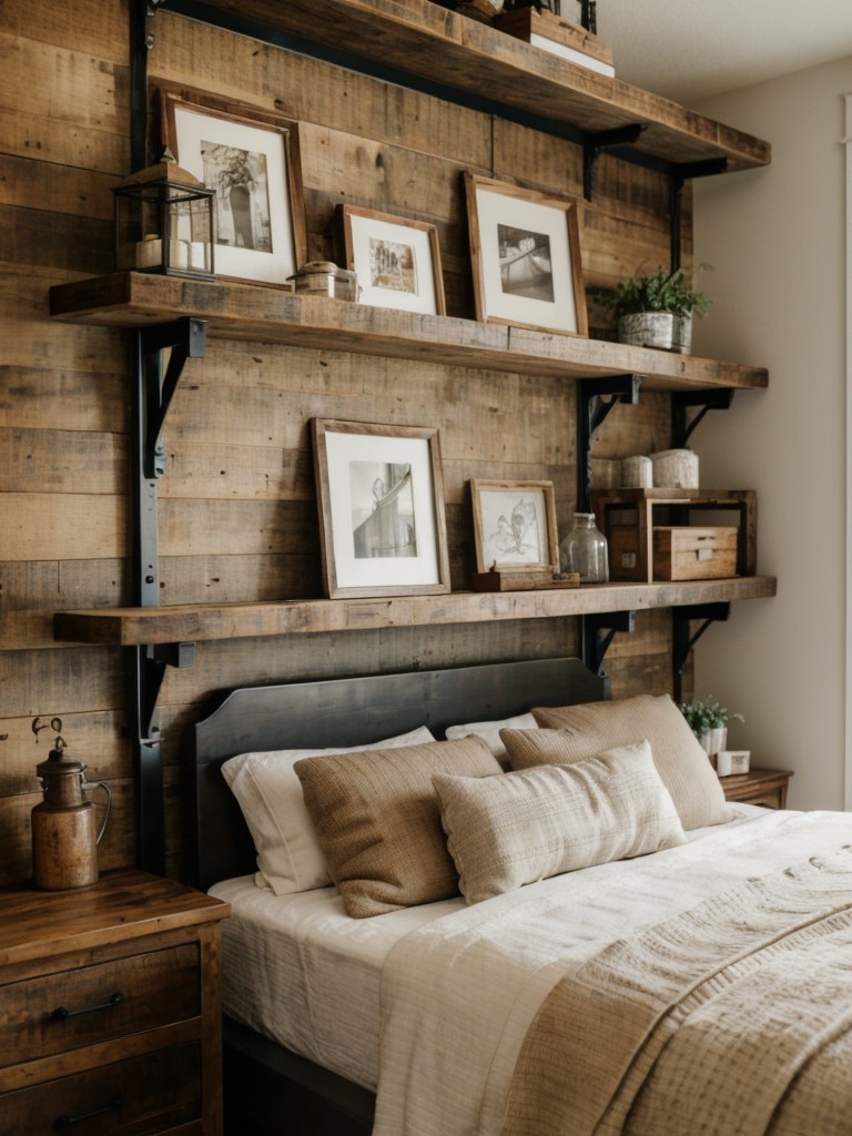 Cozy Bed, Vintage Vibes: Elevate Your Apartment with Rustic Charm