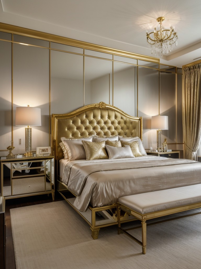 Glam up Your Bedroom with Metallic Accents!