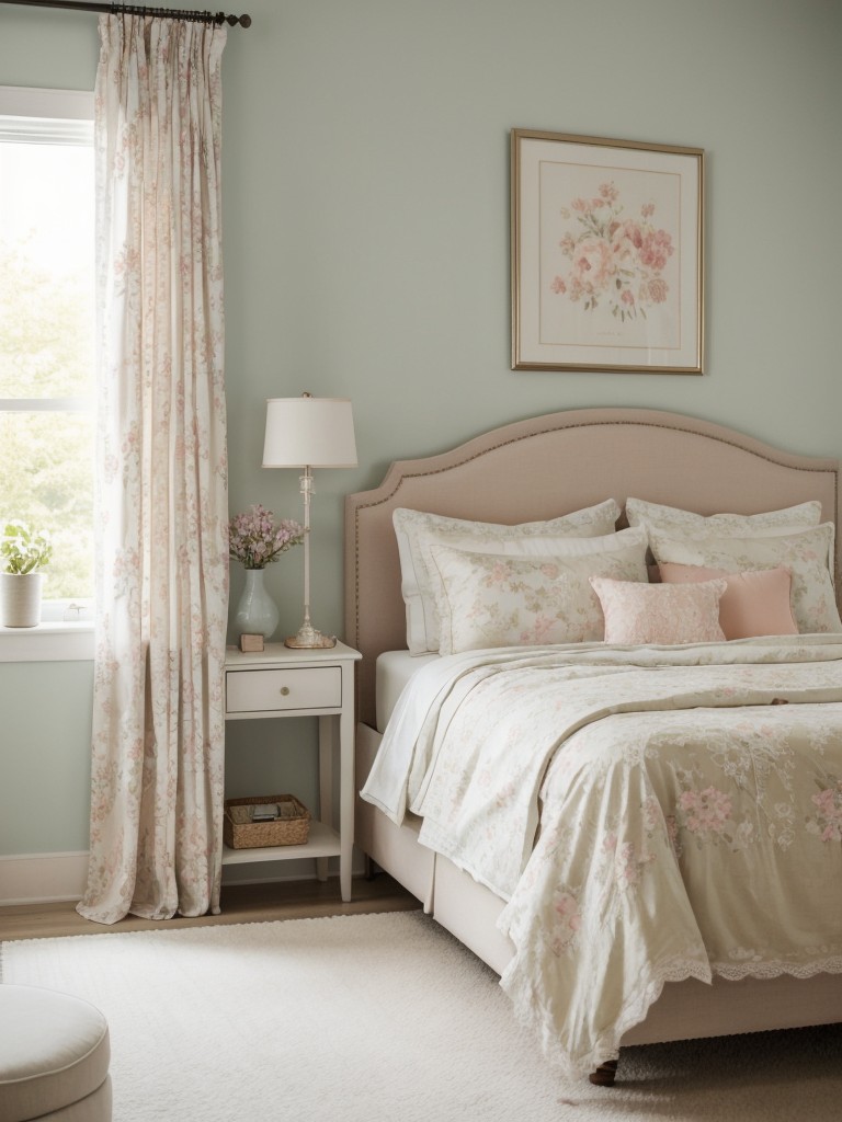 Romantic Retreat: Modernize Your Bedroom with Delicate Lace and Soft Pastels