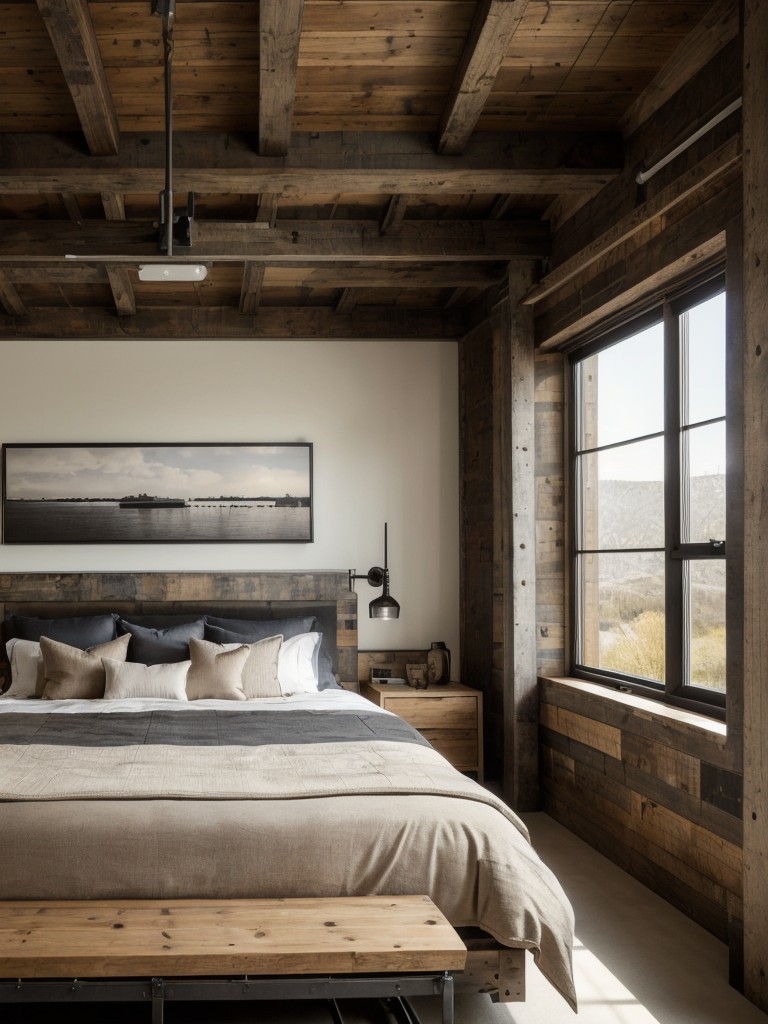 Rustic-Inspired Artwork: Elevate Your Apartment's Bedroom Vibes