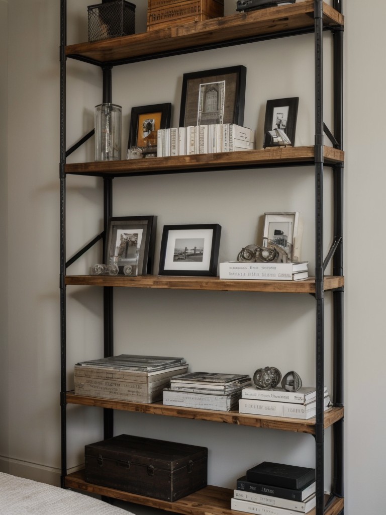 Industrial Chic: Create a Curated Bedroom with Stylish Shelving