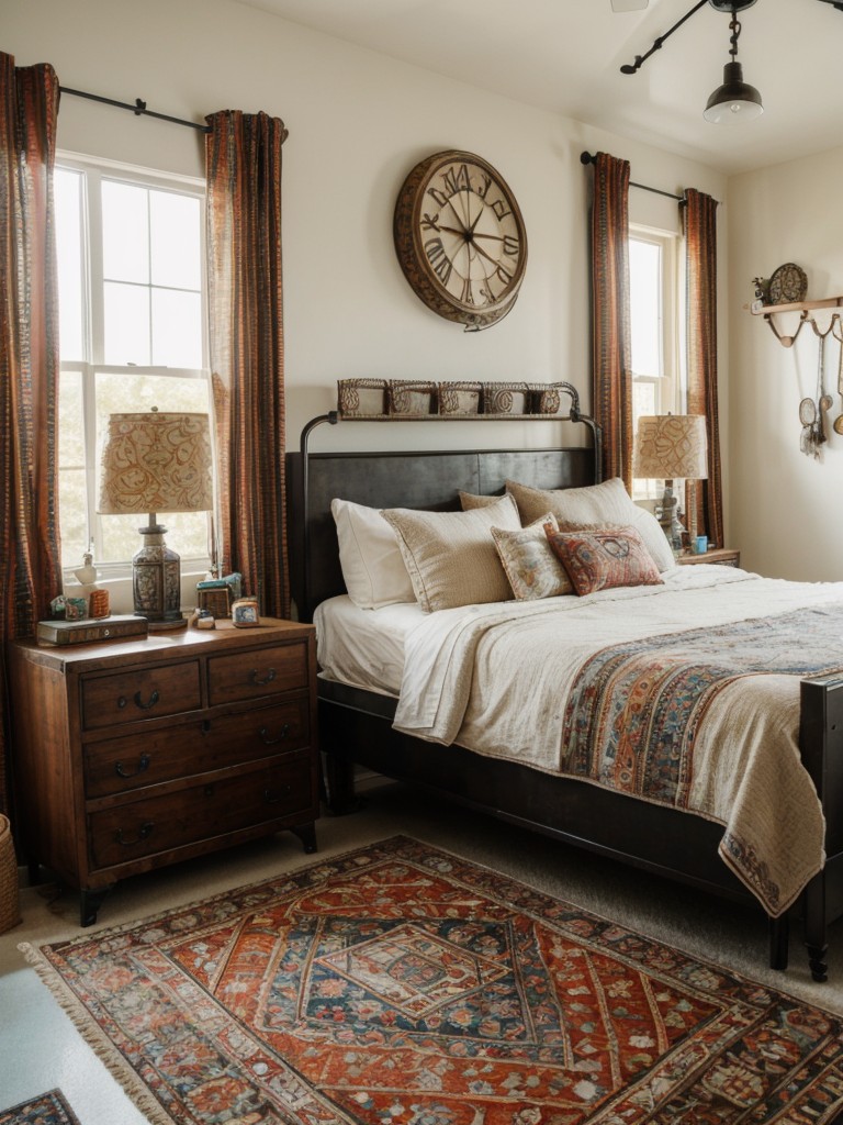 Industrial Whimsy: Eclectic Apartment Bedroom Inspiration