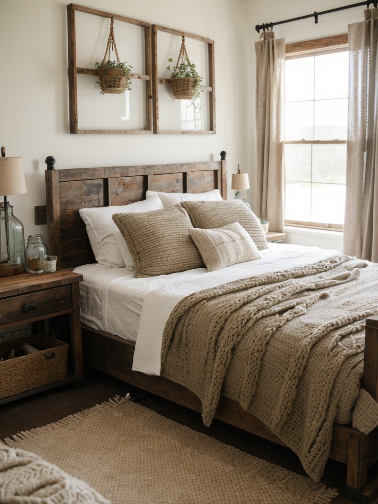 Rustic-Chic Bedroom: Industrial Whimsy Decor Ideas