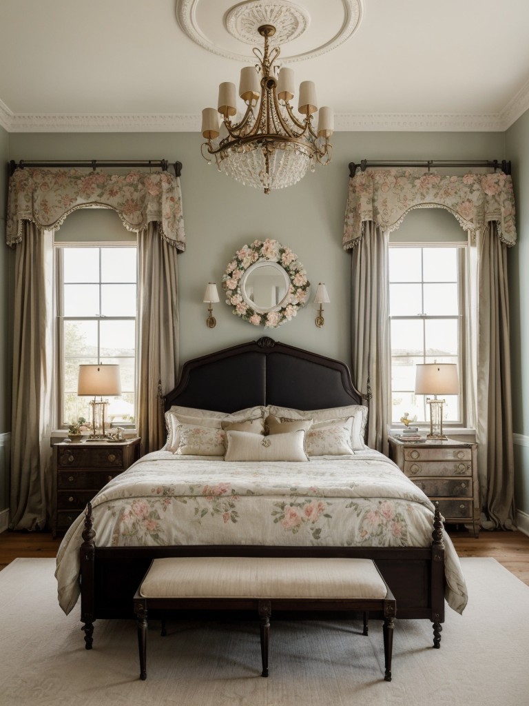 Chic Apartment Bedroom: Vintage French Elegance!