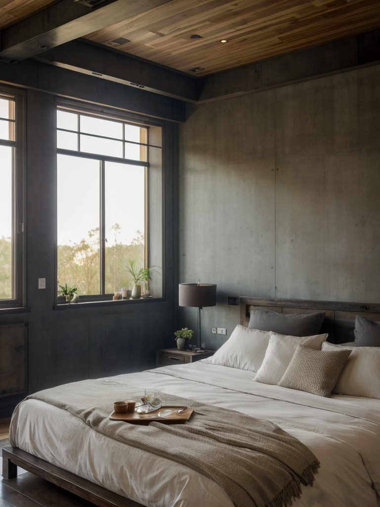 Create a Serene Bedroom Oasis with Industrial Lighting