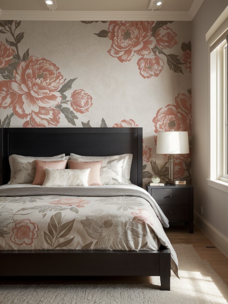 Make a Statement: Transform Your Bedroom with Industrial Lighting and Wallpaper