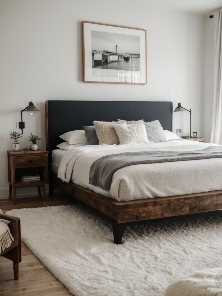 Scandinavian Inspired Bedroom: Industrial Elements & Cozy Vibes