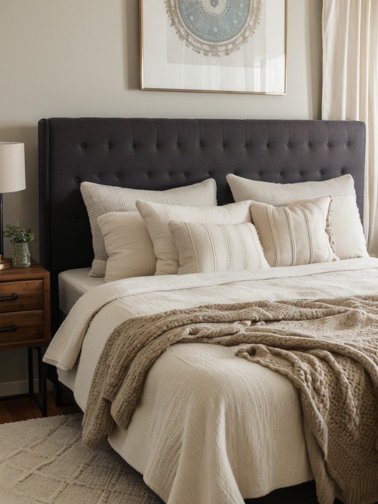 Cozy Industrial Bedroom: Mix & Match for Personalized Vibes.