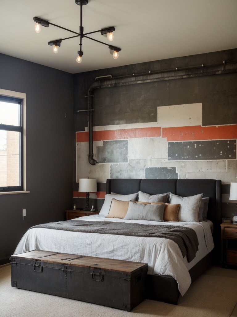 Urban Elegance: Transform Your Apartment Bedroom with Edgy Art