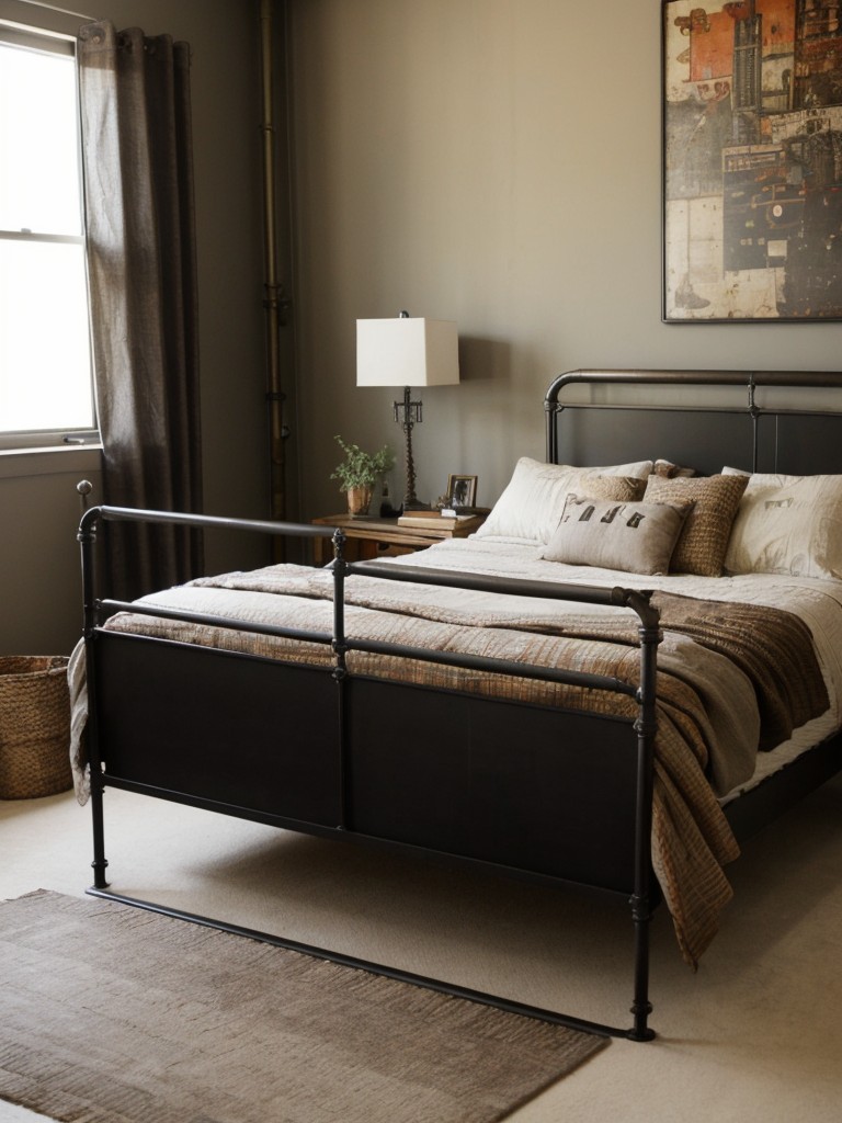 Create an Industrial Eclectic Vibe in Your Bedroom!