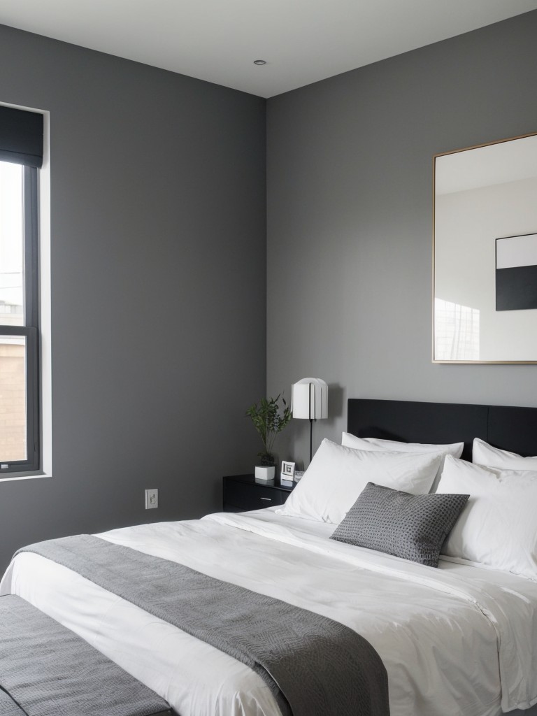 Bold Industrial Bedroom: Sleek & Modern Apartment Inspiration