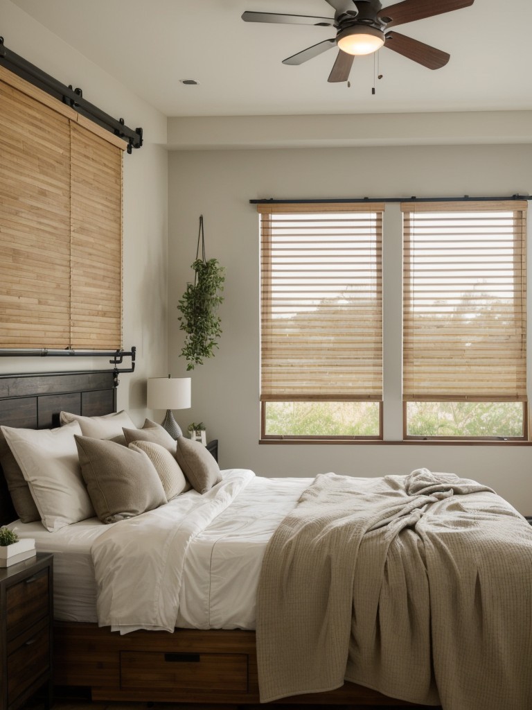 Zen Bedroom Vibes: Industrial Statement Walls for a Serene Oasis