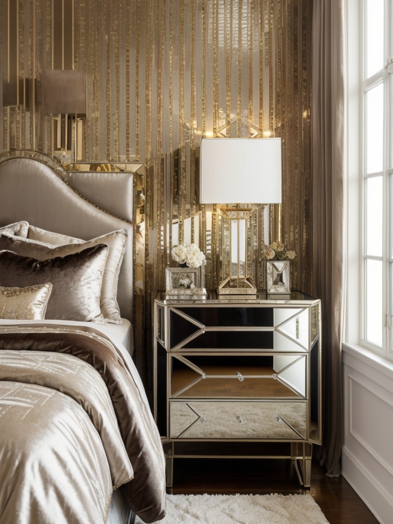 Art Deco Glamour: Transform Your Bedroom with Bold Statement Walls.