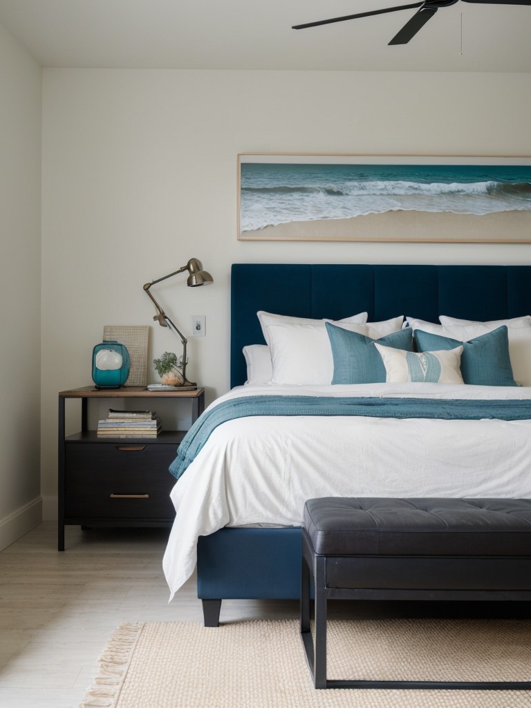 Bold & Beachy: Transform Your Apartment with Statement Walls & Coastal Vibes!