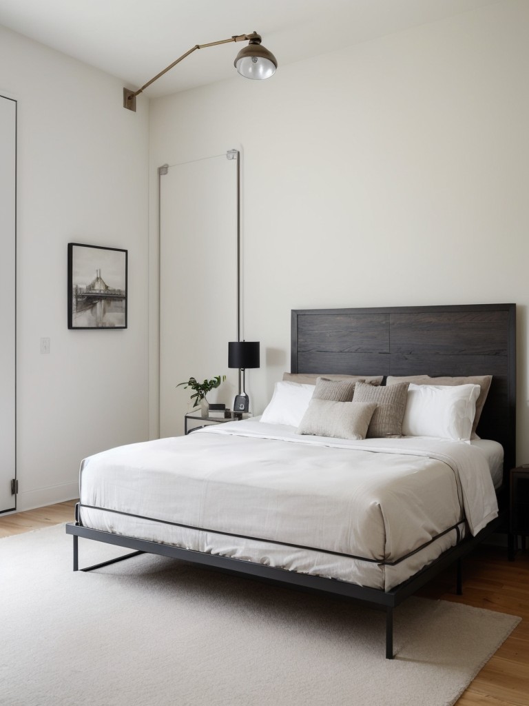 Minimalist Bedroom: Industrial Art Ideas for Your Apartment