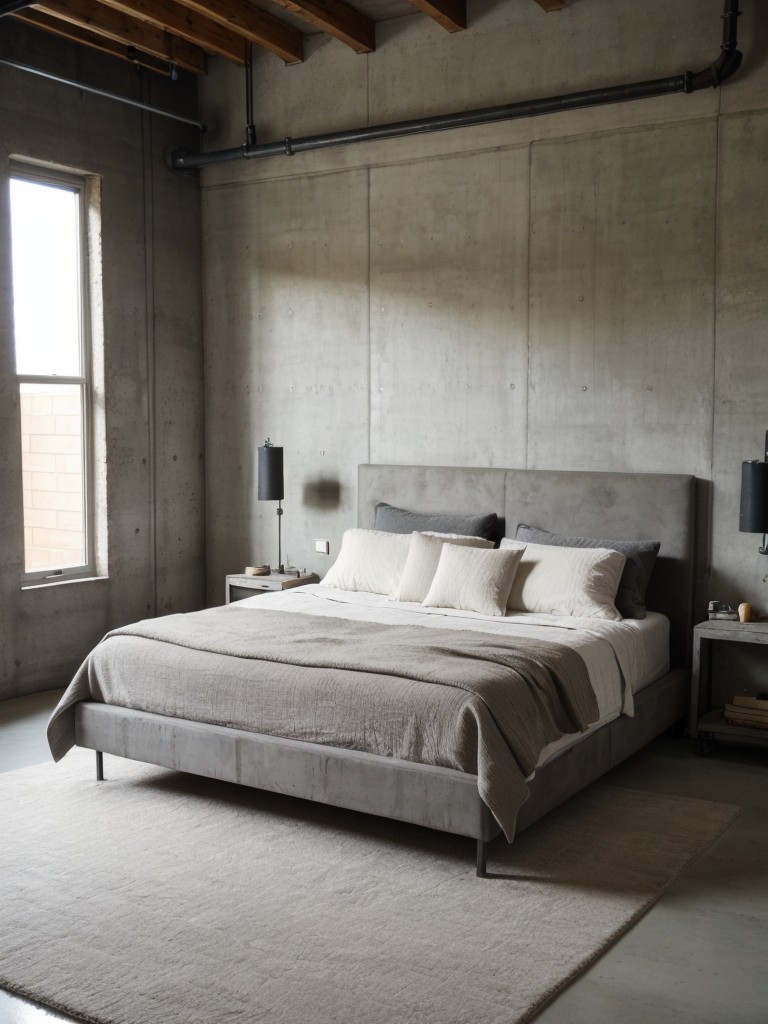 Concrete + Cozy: Create an Urban Oasis in Your Bedroom