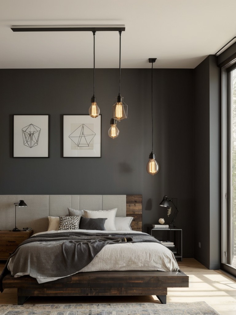 Bold Bedroom Bliss: Industrial-inspired ideas for a unique apartment