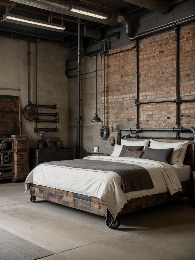 Industrial Chic: Transform Your Bedroom with Machine-Inspired Decor