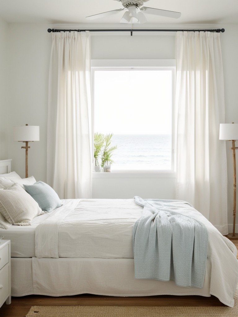 Beachy Vibes: Minimalist Bedroom Décor for Serene Apartments