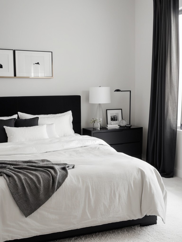 Sleek Monochrome: Effortlessly Chic Apartment Inspiration