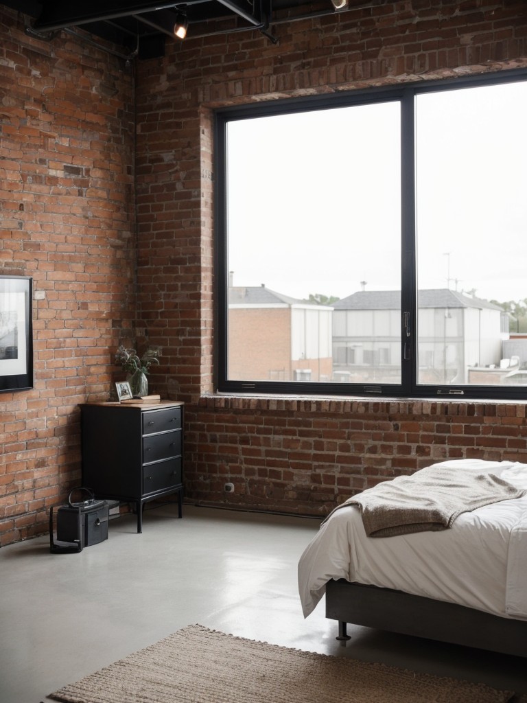 Industrial Chic: Stylish Apartment Inspo with Brick Walls & Edgy Furniture