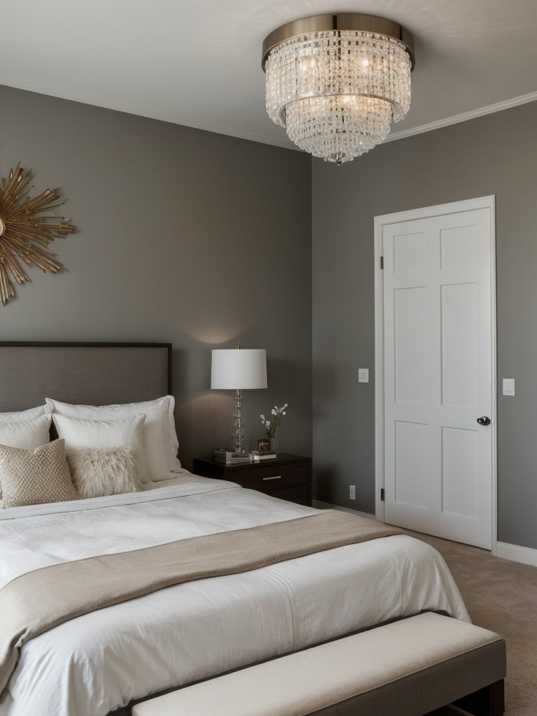 Minimalist Bedroom Bliss: Elevate Your Space with Statement Lighting!