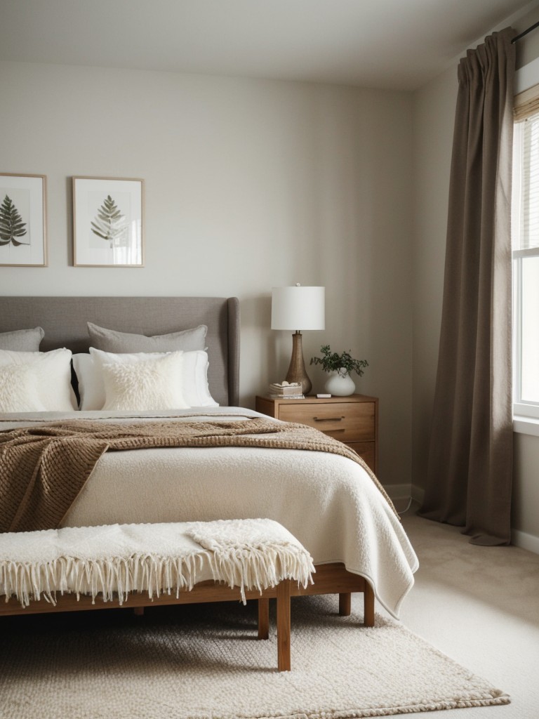 Cozy, Earthy Minimalist Apartment Retreat: Dreamy Bedroom Ideas!