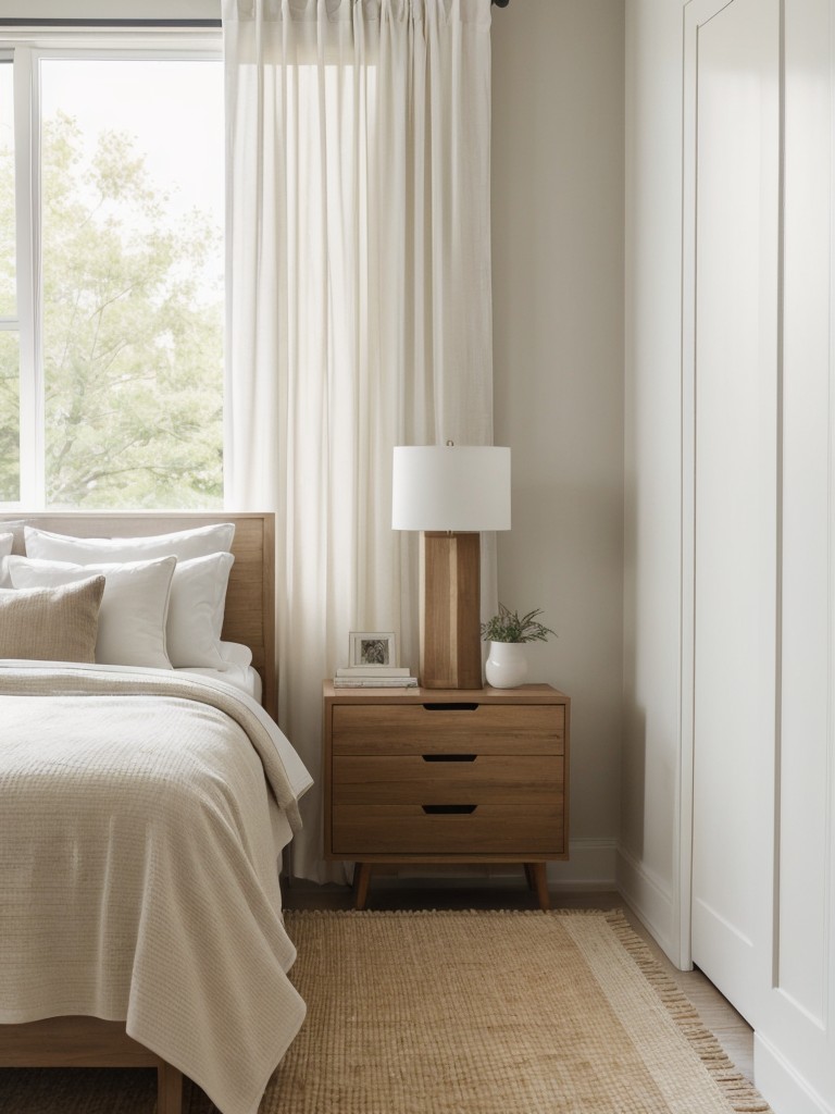 Minimalist Bedroom Decor Inspo: Clean & Calm Vibes. Go for natural textures & a serene atmosphere.