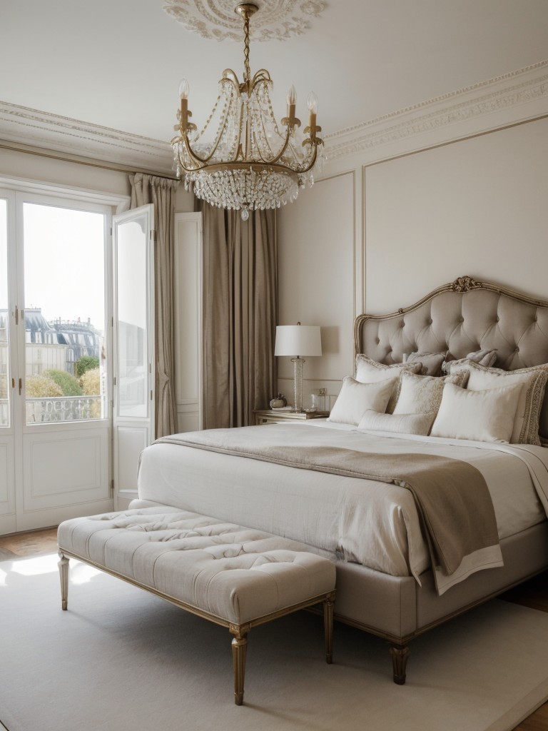 Sophisticated City Apartment: Parisian Chic Inspo for Your Bedroom