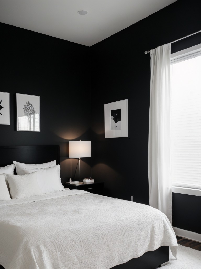 Chic Black and White: Stylish Bedroom Ideas for a Dreamy Apartment