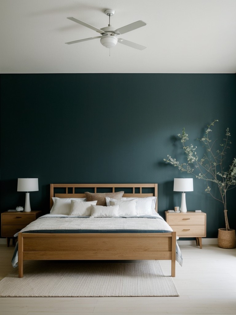 Bold Wallpaper, Dreamy Bedroom: Transform Your Apartment into an Effortlessly Minimal Oasis!