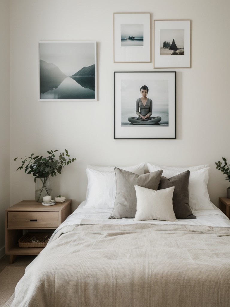 Serene Hideaway: Zen-inspired Apartment with Playful Gallery Wall