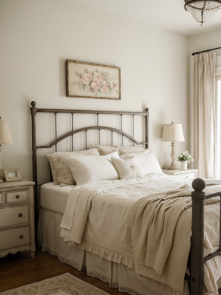 Charming French-inspired Bedroom Retreat: Timeless Minimalist Apartment Décor