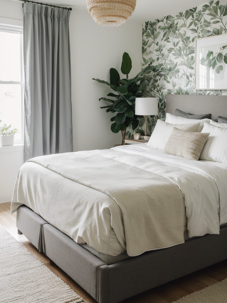 Modern Apartment Inspo: Minimalist Bedroom Decor with Nature-Inspired Touches