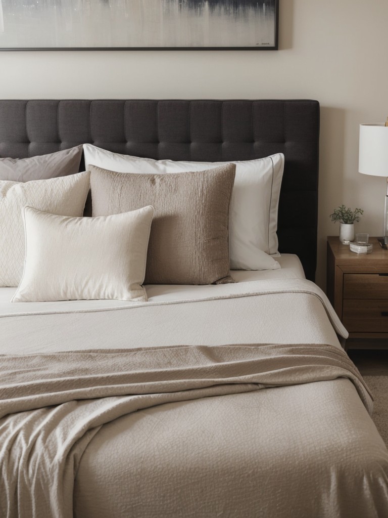 Cozy Apartment Bedroom Inspiration: Layered textures for comfort & style