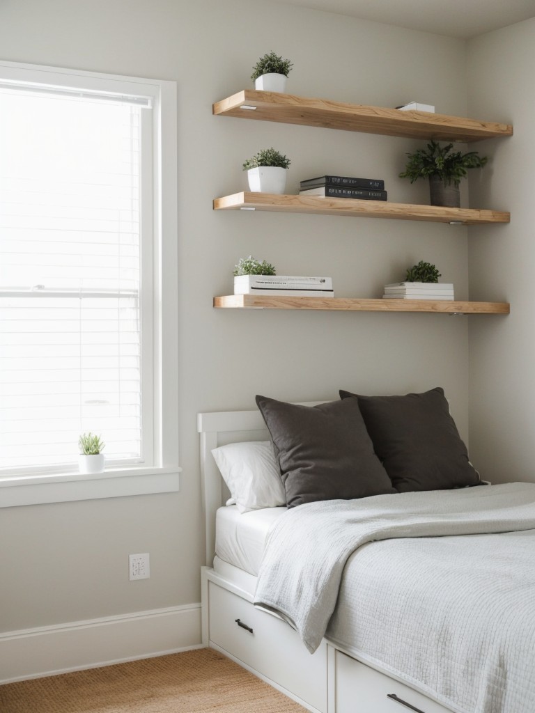 Minimalist Haven: Create a Serene Apartment Retreat with Stylish storage.