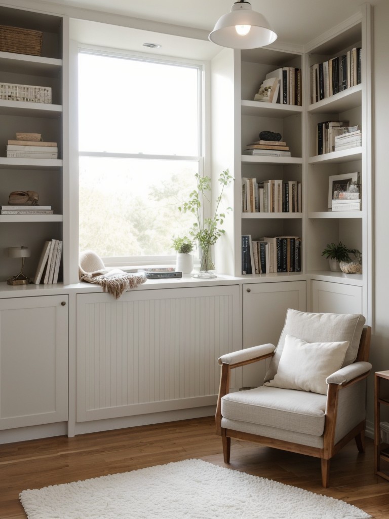 Cozy Retreat: Create a Minimalist Bedroom with a Reading Nook.