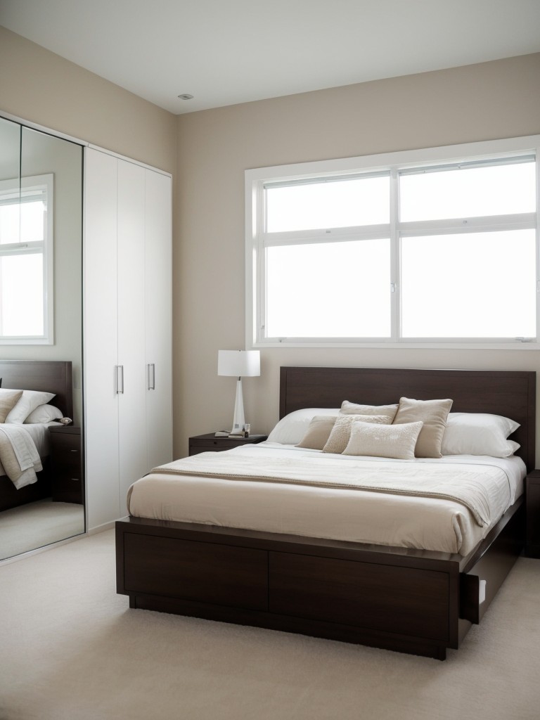 Open up your apartment: Maximize space with strategic use of mirrors.