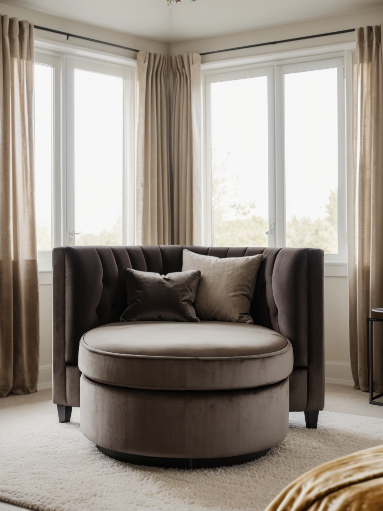 Minimalist Bedroom: Effortlessly Chic with Velvet Accent Chair