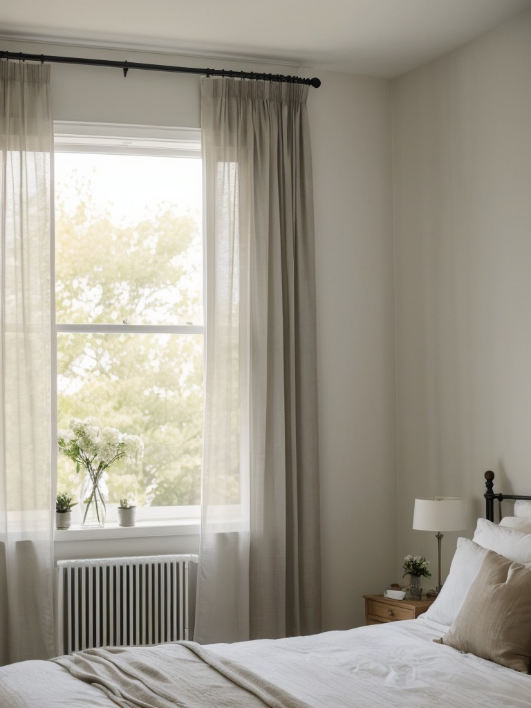 Create an Ethereal Bedroom Oasis with Sheer Curtains.