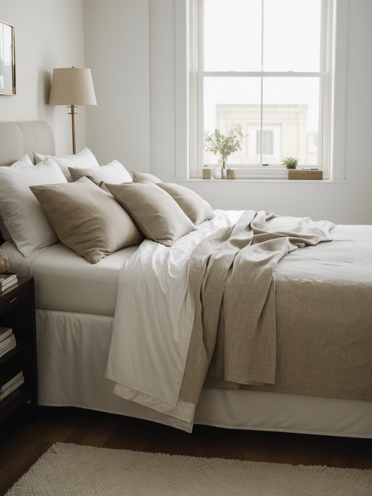 Minimalist Bedroom Oasis: Elevate Your Sleep with Luxe Bedding.