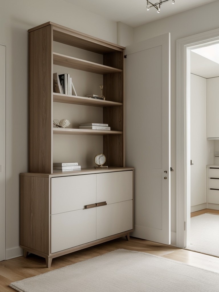 Luxurious Minimalist Apartment: Maximize Storage with Elegant Built-ins