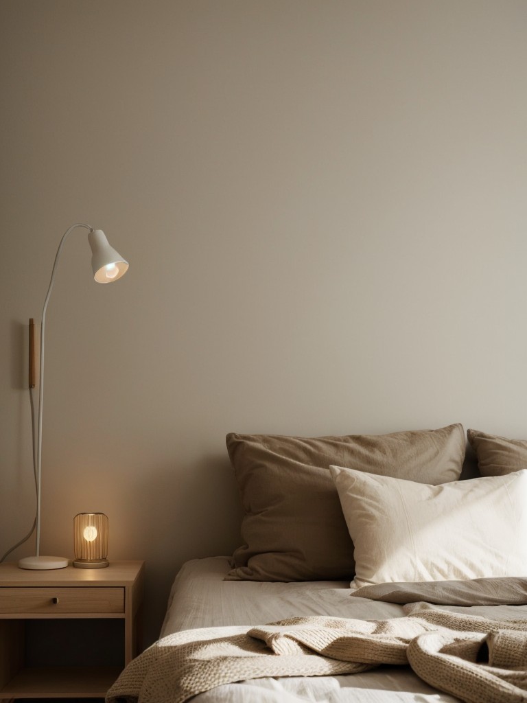 Dreamy Bedroom: Create a Minimalist Oasis with Soft Lighting!