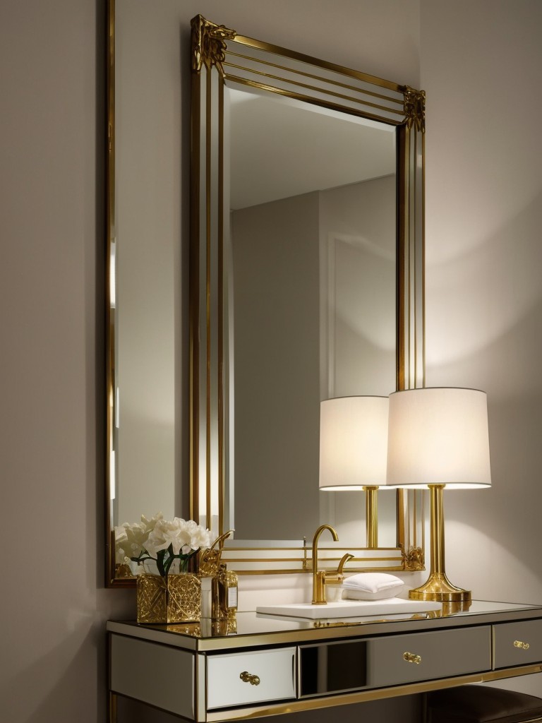 Gold and Glam: Elevate your bedroom with metallic accents