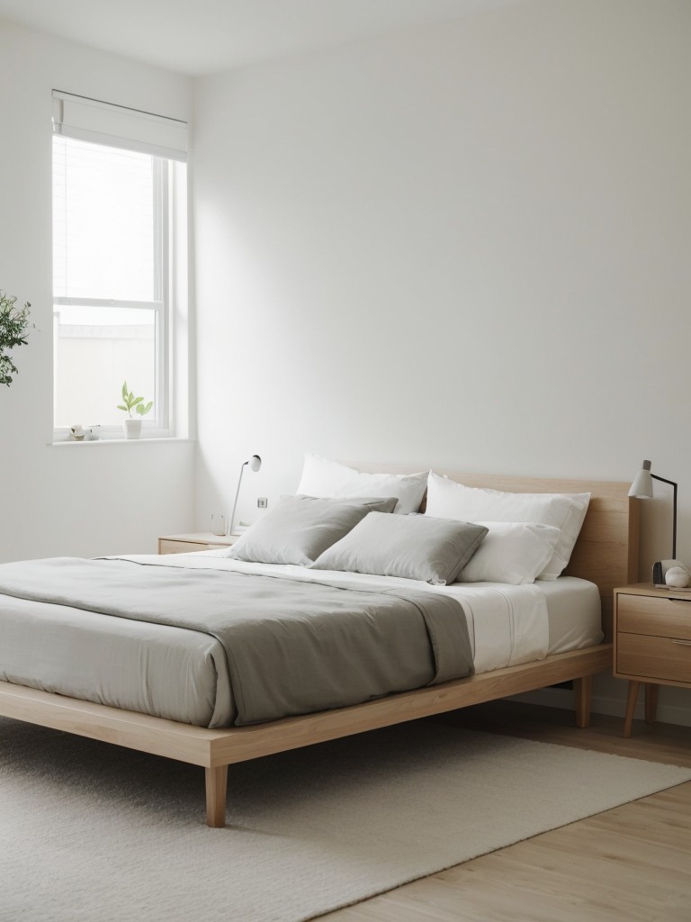 Serene Minimalist Bedroom Escape: Sleek Design Ideas for Your Dreamy Apartment