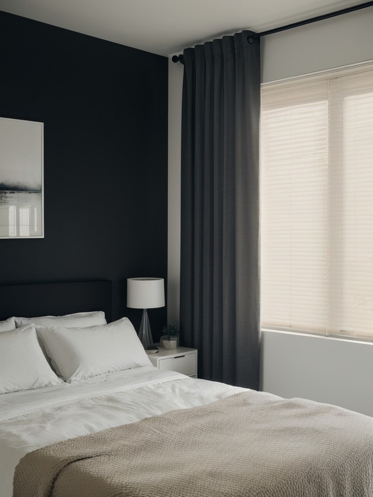 Create your dreamy sanctuary: Enhance your bedroom with blackout curtains or blinds