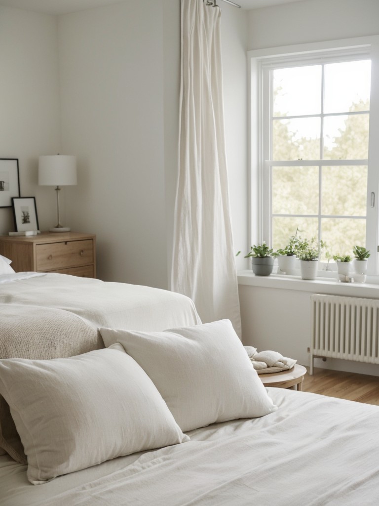 Create a Dreamy Minimalist Bedroom with Natural Fiber Bedding.