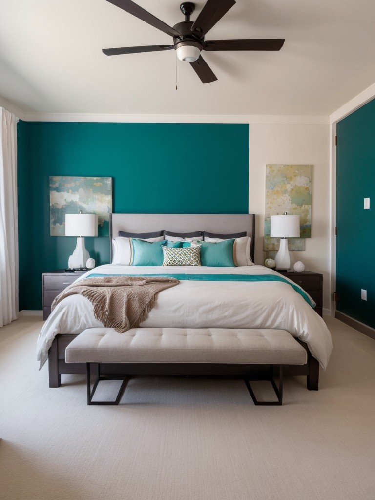 Colorful Bedroom Oasis: Refresh Your Apartment with Vibrant Decor